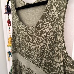 Cambridge Dry Goods Green Dress Flower Detail M